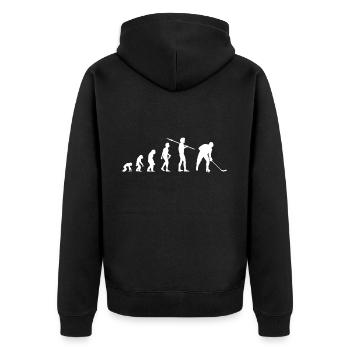 Joueur de hockey Evolution Hockey Puck Sport - Veste à capuche bio Premium Unisexe - noir - Dos - Nico (187cm)