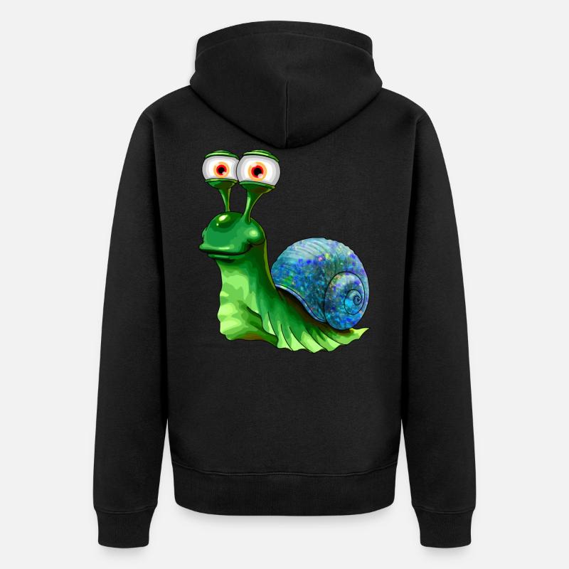 Escargot opale - Veste à capuche bio Premium Unisexe - noir