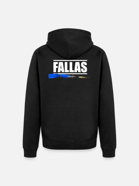 Fallas Valencia Feuerwerk Pyro - Unisex Premium Bio Zip Hoodie - Schwarz