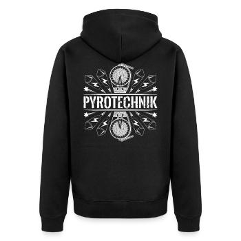 Pyrotechnie Missiles Pyro - Veste à capuche bio Premium Unisexe - noir - Dos - Nico (187cm)