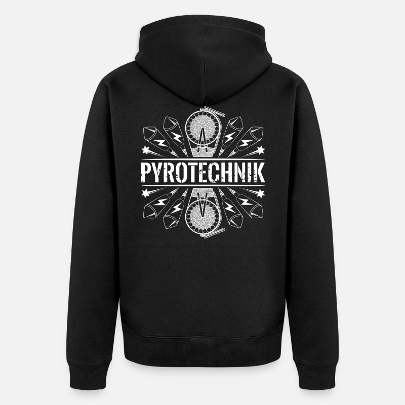 Pyrotechnie Missiles Pyro - Veste à capuche bio Premium Unisexe - noir