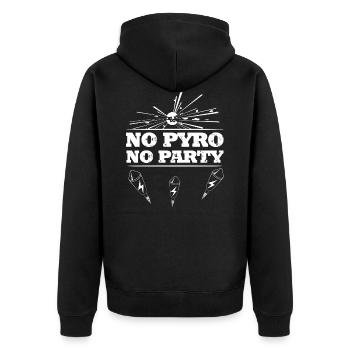 Missiles pyro feux d'artifice - Veste à capuche bio Premium Unisexe - noir - Dos - Nico (187cm)