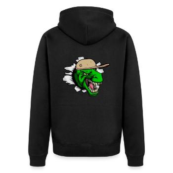 Cool T Rex amateur de dinosaures d'art de tête T-Rex - Veste à capuche bio Premium Unisexe - noir - Dos - Nico (187cm)