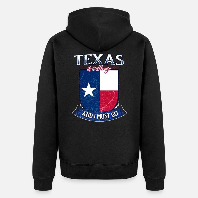 Texas - Veste à capuche bio Premium Unisexe - noir