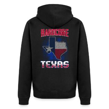 Texas - Veste à capuche bio Premium Unisexe - noir - Dos - Nico (187cm)