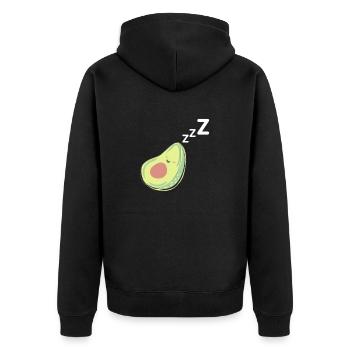 Sleeping Avocado Cute Baby Kids Gift Vegan - Veste à capuche bio Premium Unisexe - noir - Dos - Nico (187cm)
