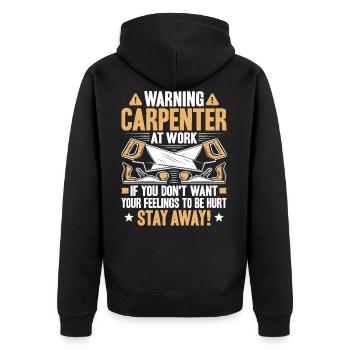 Zimmerer Zimmermann Zimmerei Zimmerin Carpenter - Veste à capuche bio Premium Unisexe - noir - Dos - Nico (187cm)