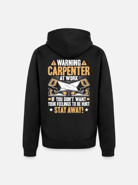 Carpenter Carpenter Carpentry Carpenter - Unisex Premium Organic Zip Hoodie - black