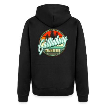 Gatlinburg Tennessee - Veste à capuche bio Premium Unisexe - noir - Dos - Nico (187cm)