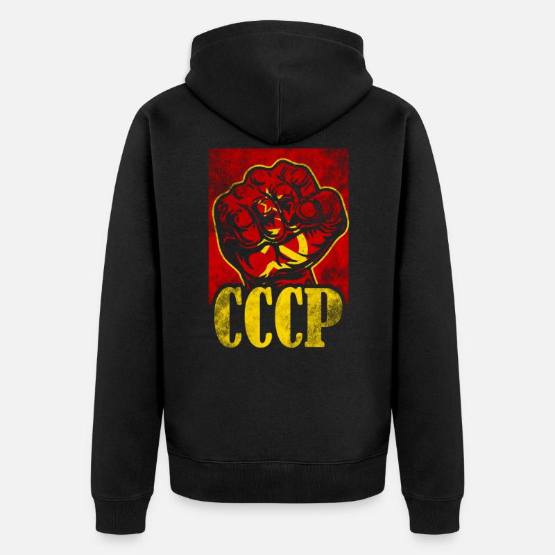 communisme - Veste à capuche bio Premium Unisexe - noir