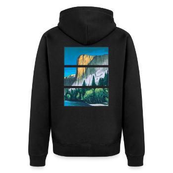 Yosemite Parc National Aventure Montagne Cadeau - Veste à capuche bio Premium Unisexe - noir - Dos - Nico (187cm)