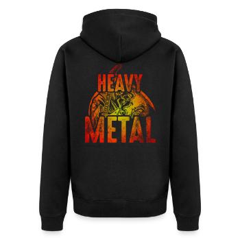 Métal lourd - Veste à capuche bio Premium Unisexe - noir - Dos - Nico (187cm)