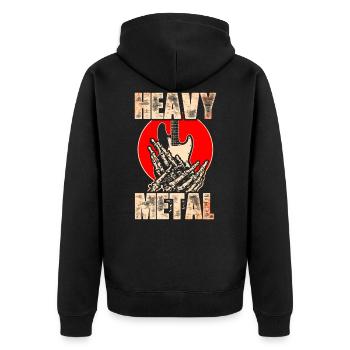 Métal lourd - Veste à capuche bio Premium Unisexe - noir - Dos - Nico (187cm)
