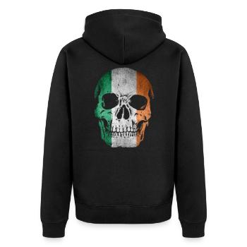 Irlande Ire Skull Irlande flagge love Ireland Poison - Veste à capuche bio Premium Unisexe - noir - Dos - Nico (187cm)