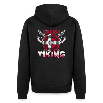 Vikings du Danemark - Veste à capuche bio Premium Unisexe - noir - Dos - Nico (187cm)