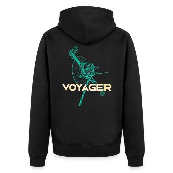 Sonde spatiale Voyager - Veste à capuche bio Premium Unisexe - noir - Dos - Nico (187cm)