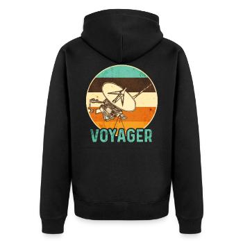 Sonde spatiale Voyager - Veste à capuche bio Premium Unisexe - noir - Dos - Nico (187cm)