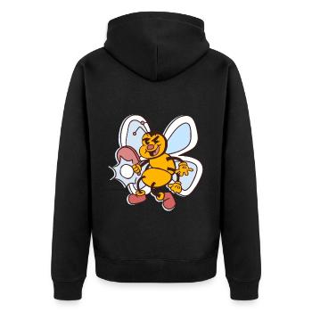 Table Tennis Bee Ping-Pong Outfit Bees - Veste à capuche bio Premium Unisexe - noir - Dos - Nico (187cm)