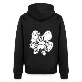 Table Tennis Bee Ping-Pong Outfit Bees - Veste à capuche bio Premium Unisexe - noir - Dos - Nico (187cm)