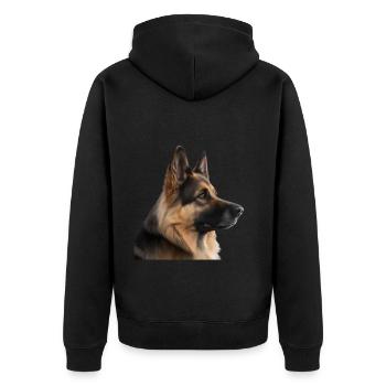 Beau chien - Veste à capuche bio Premium Unisexe - noir - Dos - Nico (187cm)