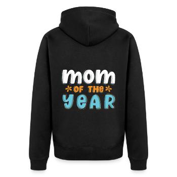 Fête des mères Maman - Veste à capuche bio Premium Unisexe - noir - Dos - Nico (187cm)