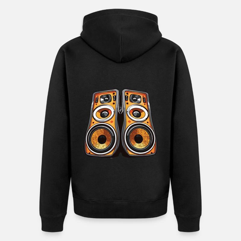 Boîtes à musique Basse - Veste à capuche bio Premium Unisexe - noir