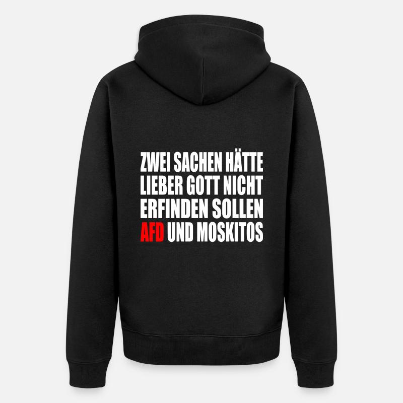 Contre la droite - Veste à capuche bio Premium Unisexe - noir