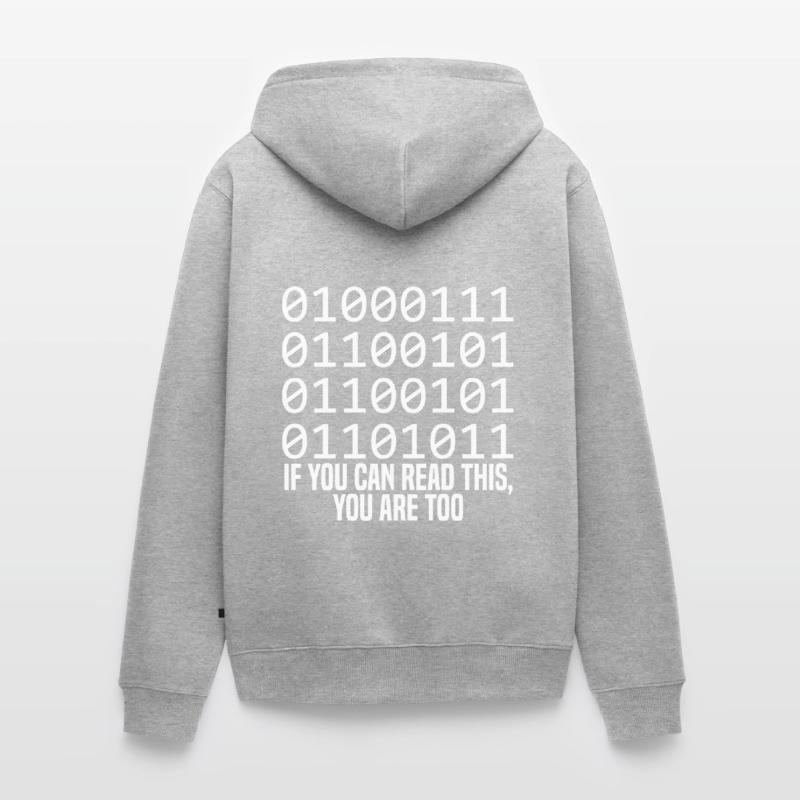 Programmer Coder Software Developer Unisex Premium Organic Zip Hoodie