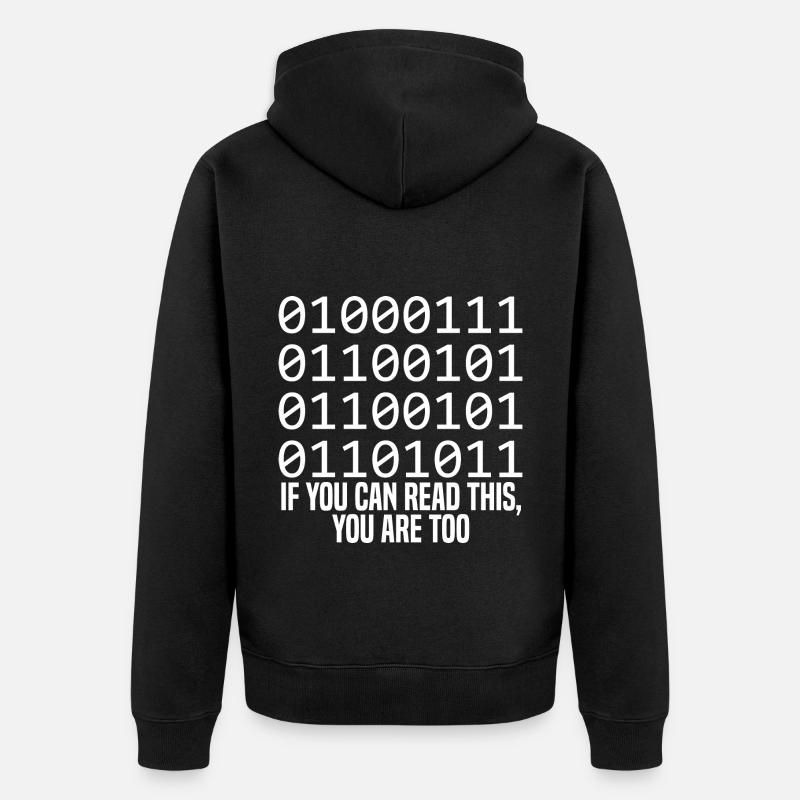 Programmierer Coder Software Entwickler - Unisex Premium Bio Zip Hoodie - Schwarz