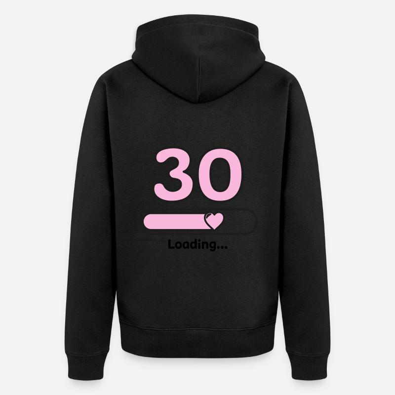 30 ans - Veste à capuche bio Premium Unisexe - noir