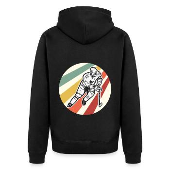 Eishockey Hockey sur glace - Veste à capuche bio Premium Unisexe - noir - Dos - Nico (187cm)