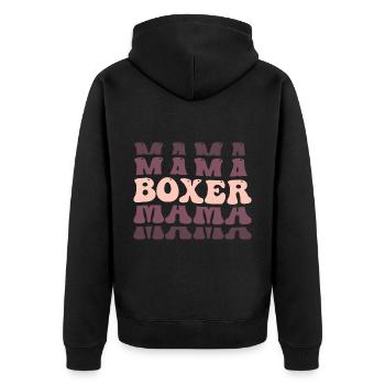 Boxeur - Veste à capuche bio Premium Unisexe - noir - Dos - Nico (187cm)