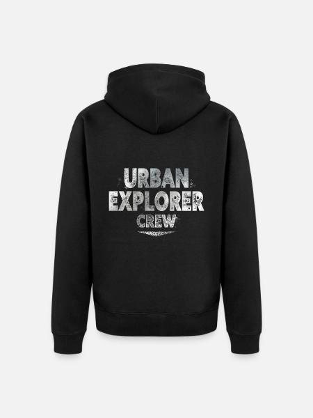 Urban Explorer - Unisex Premium Organic Zip Hoodie - black