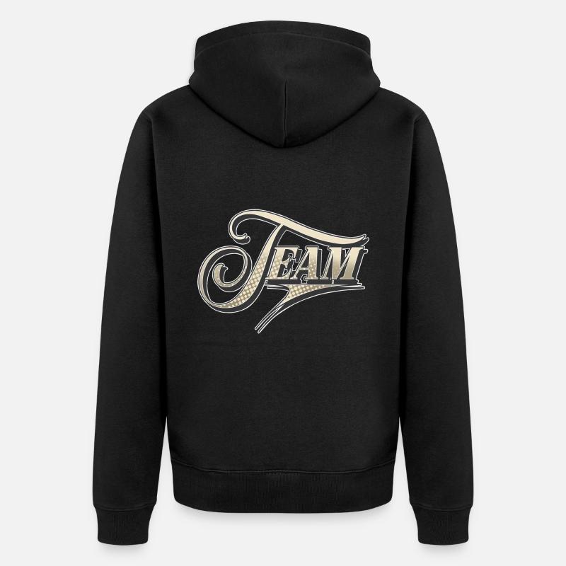 Équipe - Veste à capuche bio Premium Unisexe - noir