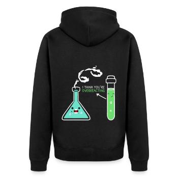 Biologist Science Biology Major Experience - Unisex Premium Organic Zip Hoodie - black - Back - Nico (187cm)