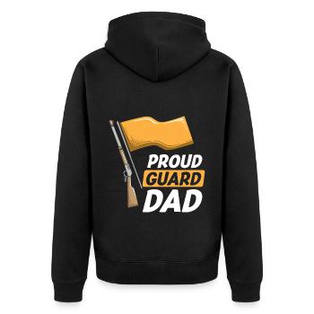 Fier Garde Papa Garde Couleur Papa Père - Veste à capuche bio Premium Unisexe - noir - Dos - Nico (187cm)