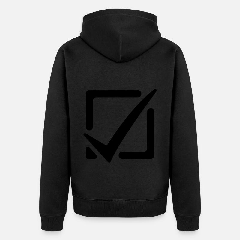 Cochez la case - Veste à capuche bio Premium Unisexe - noir