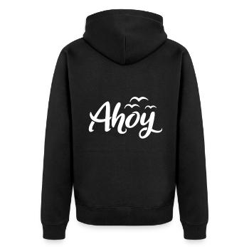 Ohé - Veste à capuche bio Premium Unisexe - noir - Dos - Nico (187cm)