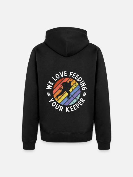 Eishockey - Unisex Premium Bio Zip Hoodie - Schwarz