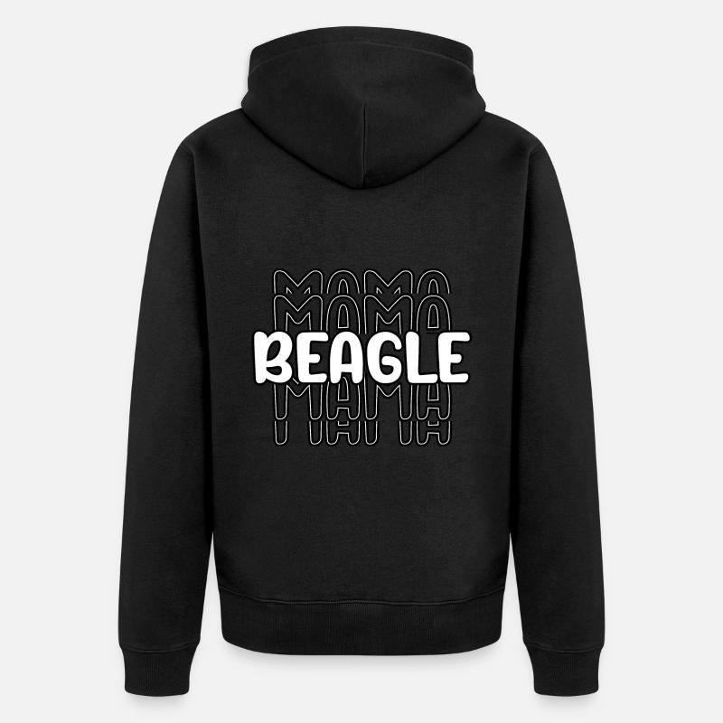 Maman Beagle - Veste à capuche bio Premium Unisexe - noir