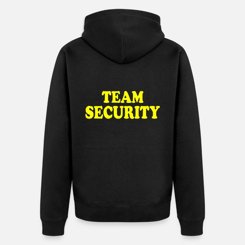 Team security - Veste à capuche bio Premium Unisexe - noir