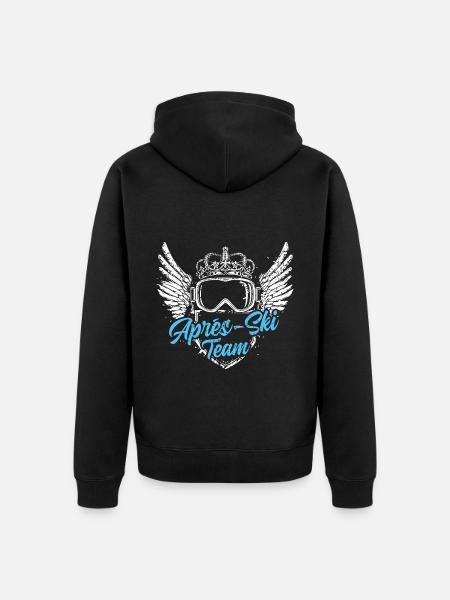 APRrès Ski Team - Unisex Premium Organic Zip Hoodie - black
