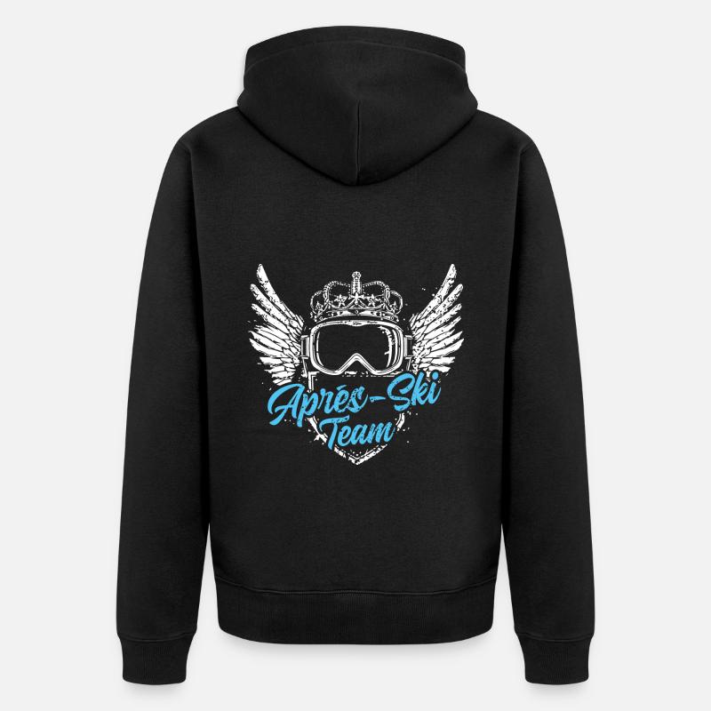 Apres Ski Team - Unisex Premium Bio Zip Hoodie - Schwarz