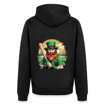 St. Patrick’s Day Shamrock Baseball - Veste à capuche bio Premium Unisexe - noir - Dos - Nico (187cm)