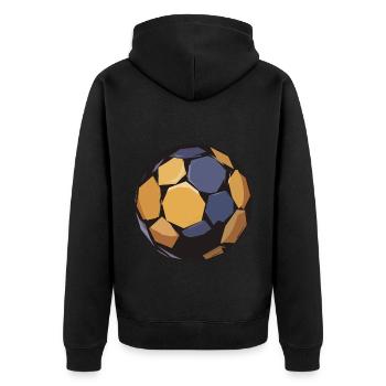 Handball Sticker Handballs Ball Training - Veste à capuche bio Premium Unisexe - noir - Dos - Nico (187cm)