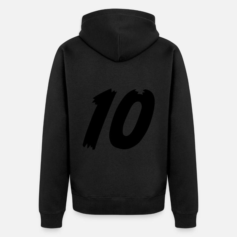 Numéro 10 - Veste à capuche bio Premium Unisexe - noir