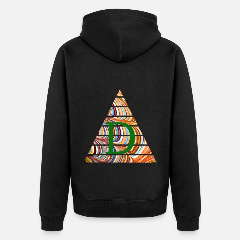 triangle e 56 d - Veste à capuche bio Premium Unisexe - noir