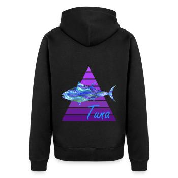 thon e 103 - Veste à capuche bio Premium Unisexe - noir - Dos - Nico (187cm)
