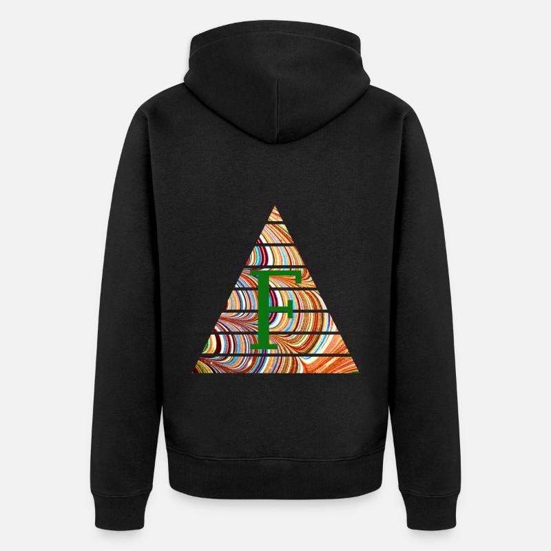 Triangle E 56 F - Veste à capuche bio Premium Unisexe - noir