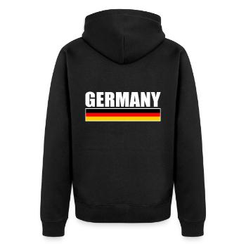 Germany - Veste à capuche bio Premium Unisexe - noir - Dos - Nico (187cm)